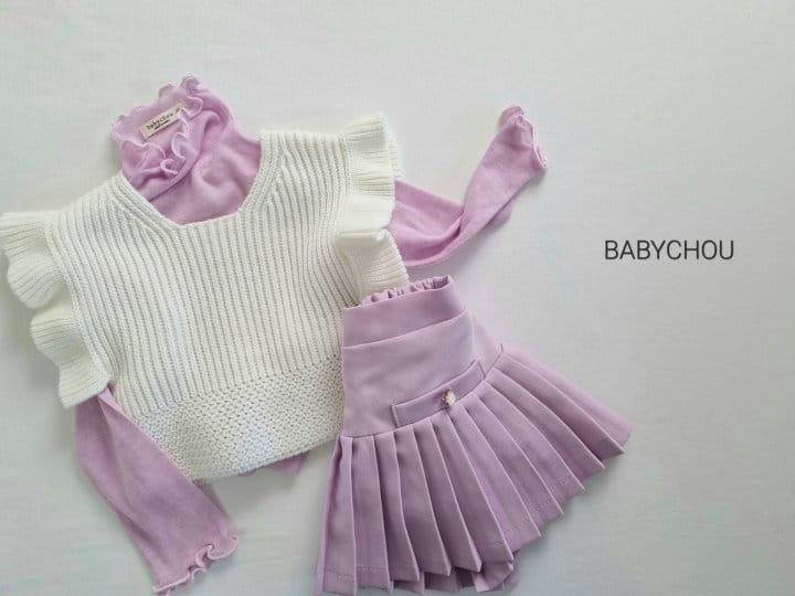 Babychou - Korean Children Fashion - #todddlerfashion - Frill Vest - 3