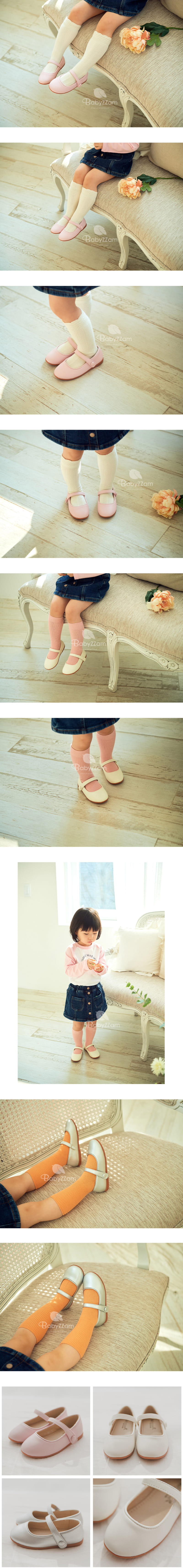 Babyzzam - Korean Children Fashion - #kidsstore - Y764 Hee Su Flats - 3