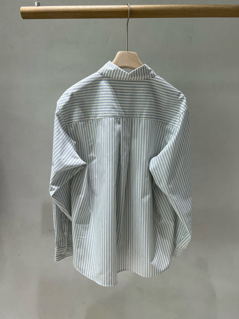 Baie Oud - Korean Women Fashion - #momslook - Stripes Pocket Shirt - 4