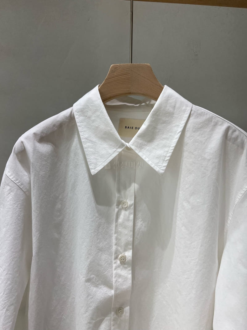 Baie Oud - Korean Women Fashion - #momslook - Crop Basic Shirt - 3
