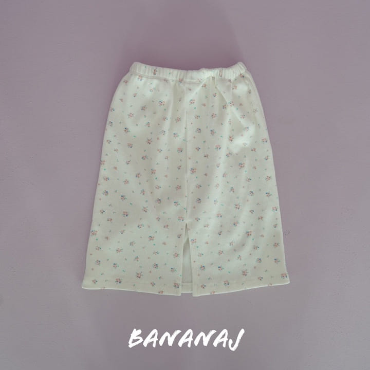 Banana J - Korean Children Fashion - #Kfashion4kids - Flower Waffle Skirt