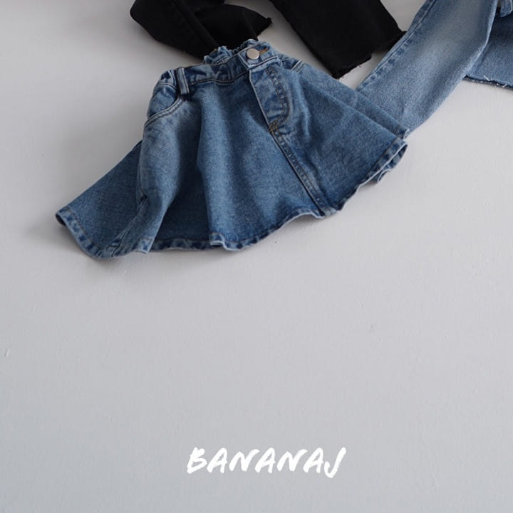Banana J - Korean Children Fashion - #discoveringself - Whole Denim Skirt - 2