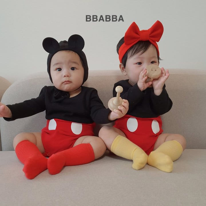 Bbabba - Korean Baby Fashion - #babyboutique - Real Mickey Bodysuit