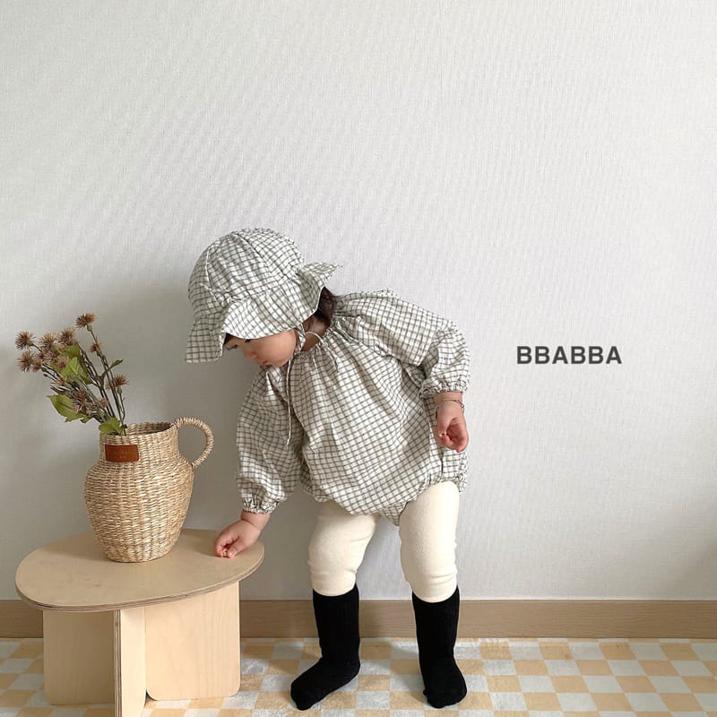 Bbabba - Korean Baby Fashion - #babyboutiqueclothing - Mone Check Bodysuit - 6