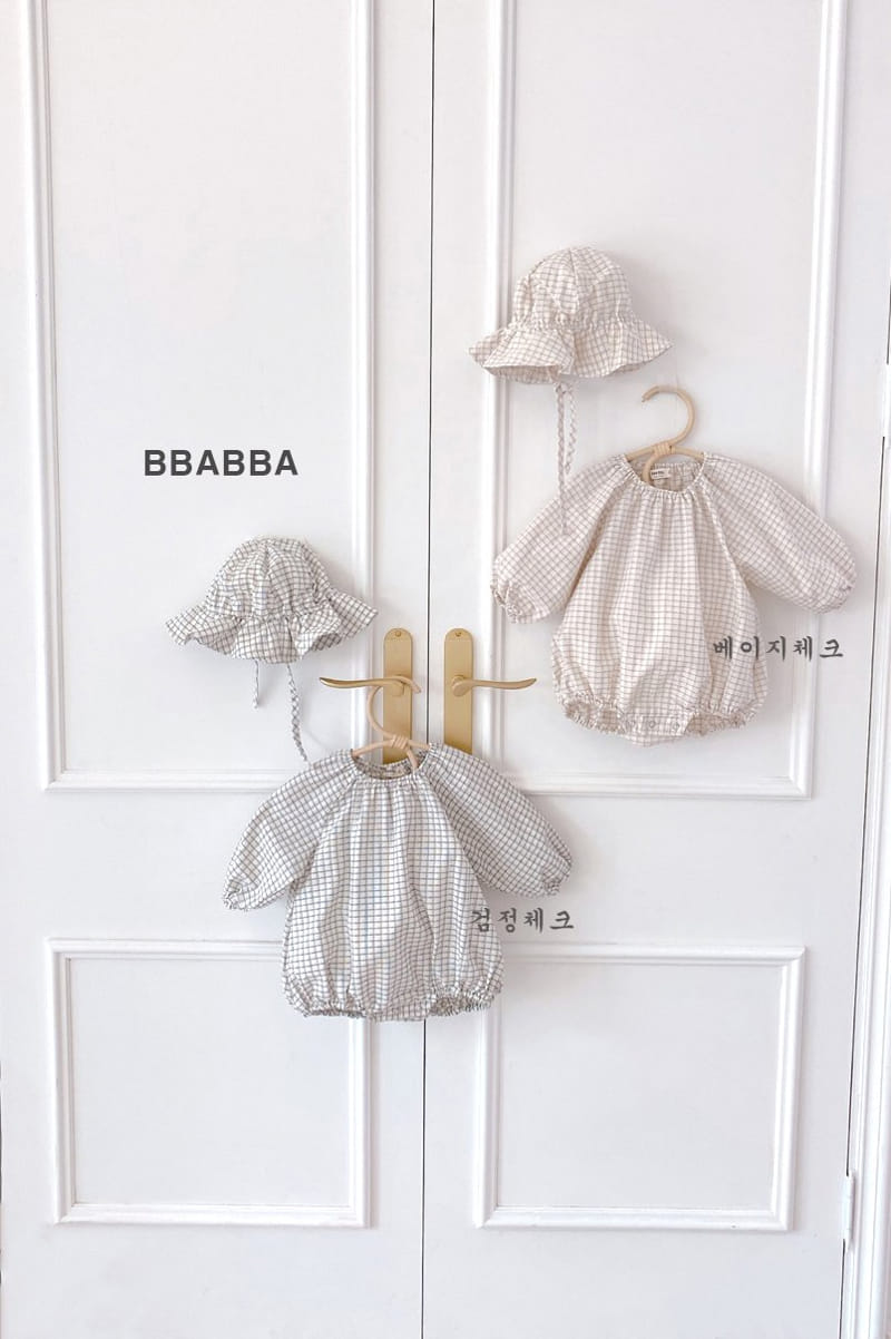 Bbabba - Korean Baby Fashion - #babyfever - Mone Check Bodysuit - 9