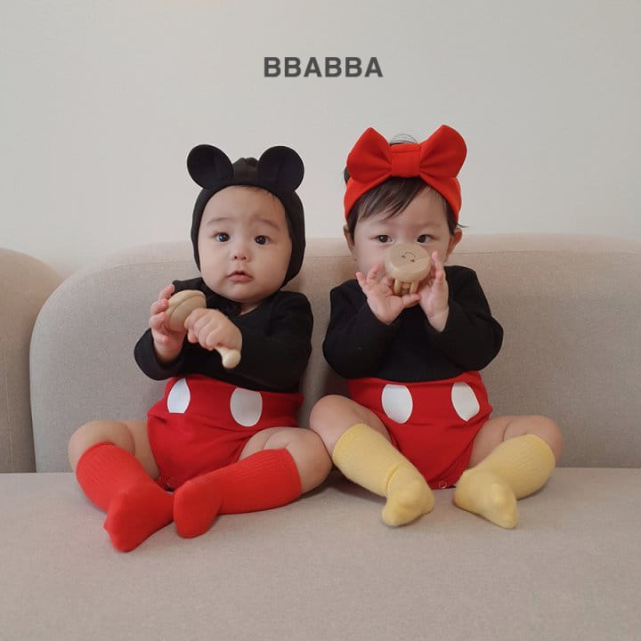 Bbabba - Korean Baby Fashion - #babygirlfashion - Real Mickey Bodysuit - 6