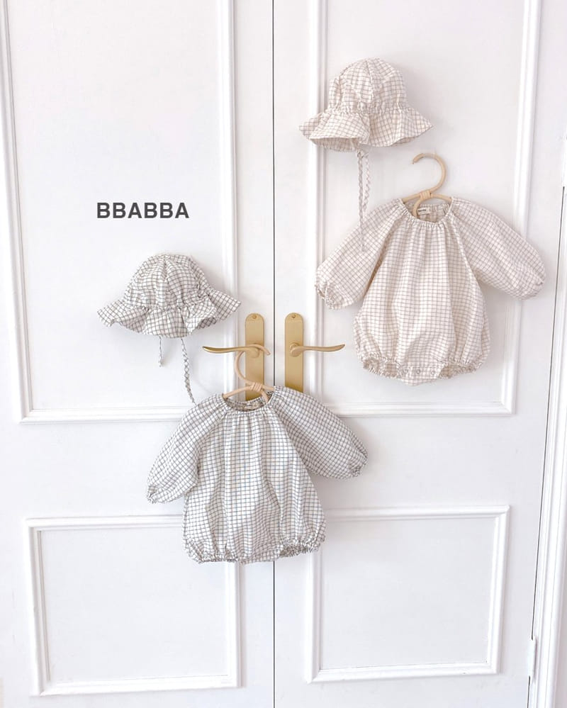 Bbabba - Korean Baby Fashion - #babygirlfashion - Mone Check Bodysuit - 10