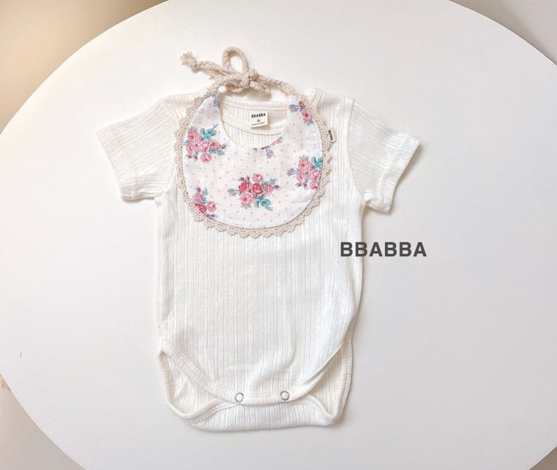 Bbabba - Korean Baby Fashion - #babyootd - Bouquet Flower Bib - 4