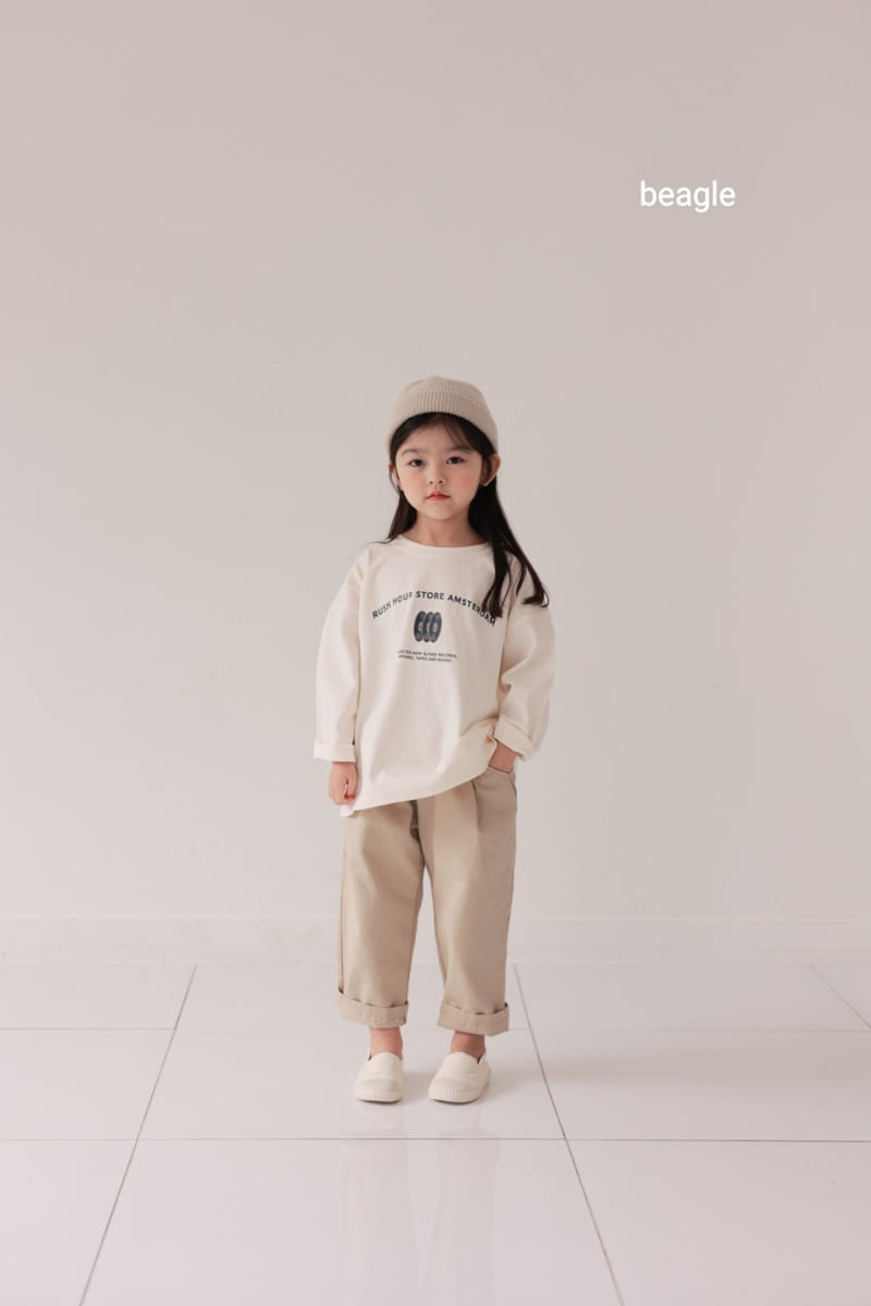 Beagle - Korean Children Fashion - #Kfashion4kids - Record Lettering Tee - 4