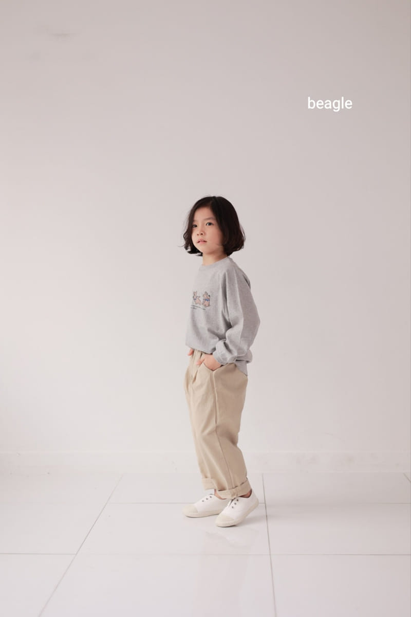 Beagle - Korean Children Fashion - #todddlerfashion - Tie Bear Tee - 12