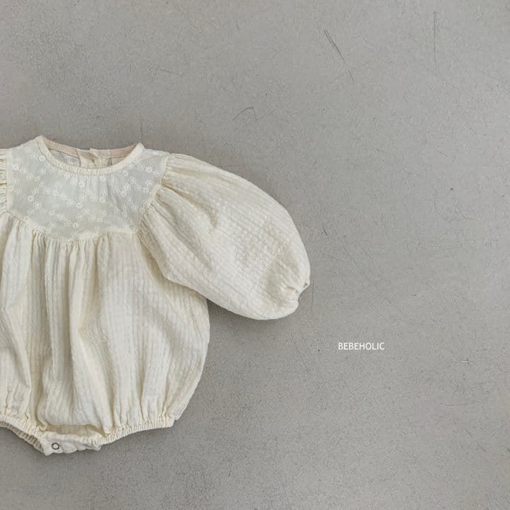 Bebe Holic - Korean Baby Fashion - #babyboutique - Flower Embrodiery Bodysuit - 11