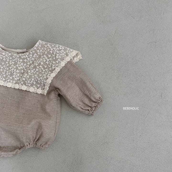 Bebe Holic - Korean Baby Fashion - #babyboutique - Lace Collar Bodysuit - 11