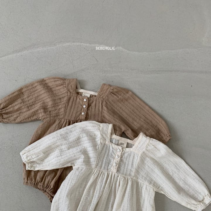 Bebe Holic - Korean Baby Fashion - #babyboutique - Pearl Shirring Bodysuit - 8