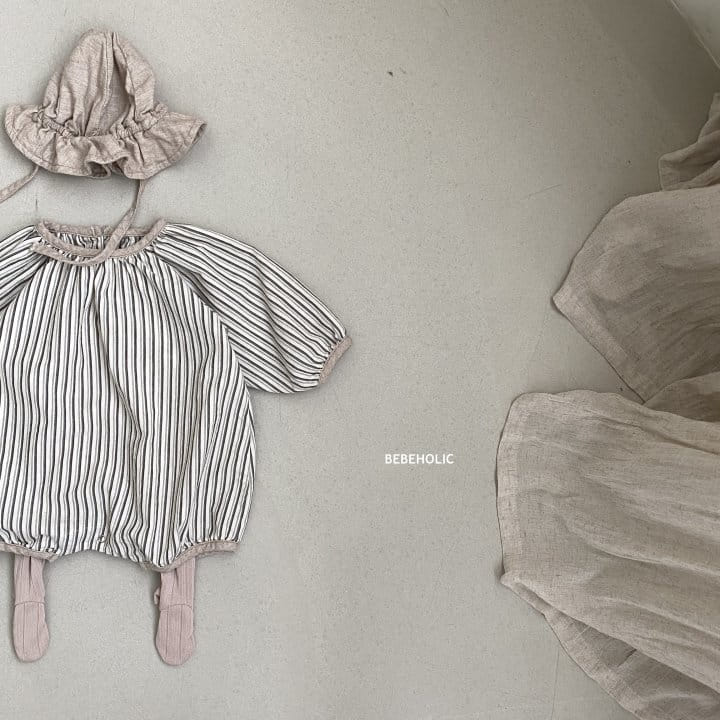 Bebe Holic - Korean Baby Fashion - #babyboutique - Barnie Stripes Bodysuit - 2