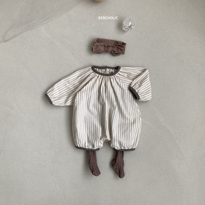 Bebe Holic - Korean Baby Fashion - #babyboutique - Barnie Stripes Bodysuit - 3