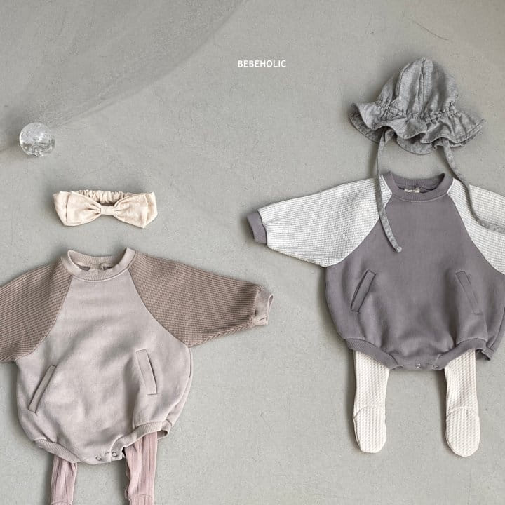 Bebe Holic - Korean Baby Fashion - #babyboutiqueclothing - Waffle Pocket Bodysuit