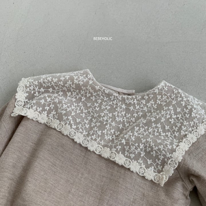 Bebe Holic - Korean Baby Fashion - #babyboutiqueclothing - Lace Collar Bodysuit - 12