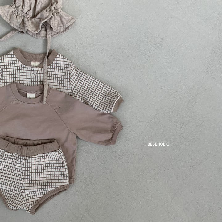 Bebe Holic - Korean Baby Fashion - #babyclothing - Check Cardigan Set - 3
