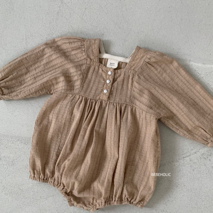 Bebe Holic - Korean Baby Fashion - #babyfashion - Pearl Shirring Bodysuit - 12