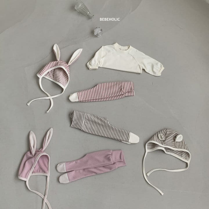 Bebe Holic - Korean Baby Fashion - #babyfashion - Animal Pants Bonnet Set - 5