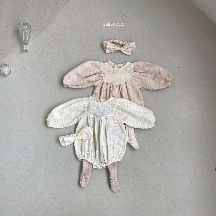 Bebe Holic - Korean Baby Fashion - #babyfever - Flower Embrodiery Bodysuit
