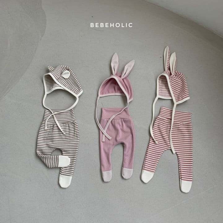 Bebe Holic - Korean Baby Fashion - #babyfever - Animal Pants Bonnet Set - 6