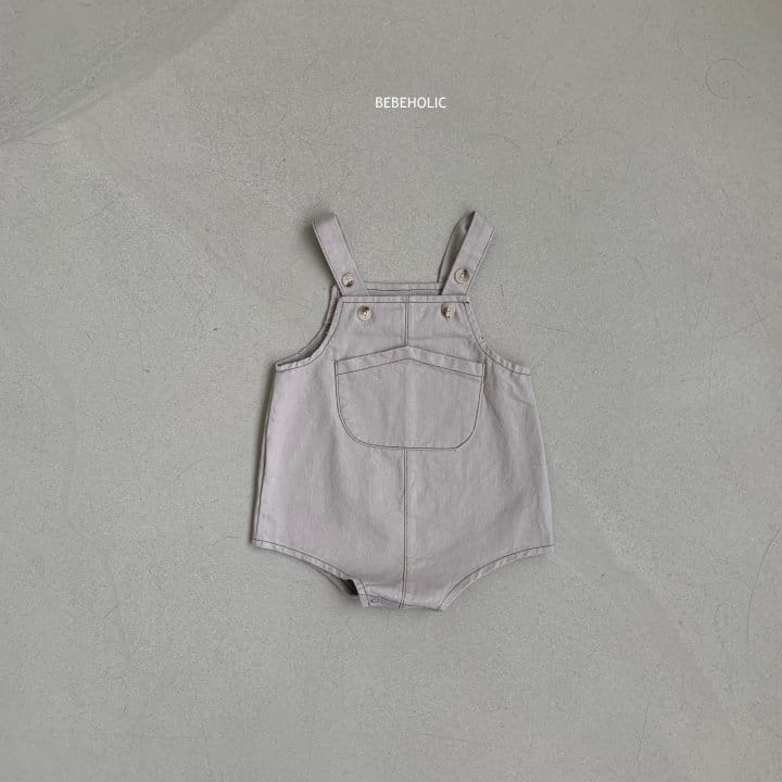 Bebe Holic - Korean Baby Fashion - #babylifestyle - Chino Dungarees Bodysuit - 9