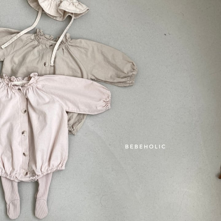 Bebe Holic - Korean Baby Fashion - #babylifestyle - Neck Shirring Bodysuit