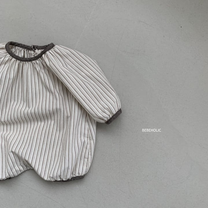 Bebe Holic - Korean Baby Fashion - #babylifestyle - Barnie Stripes Bodysuit - 9