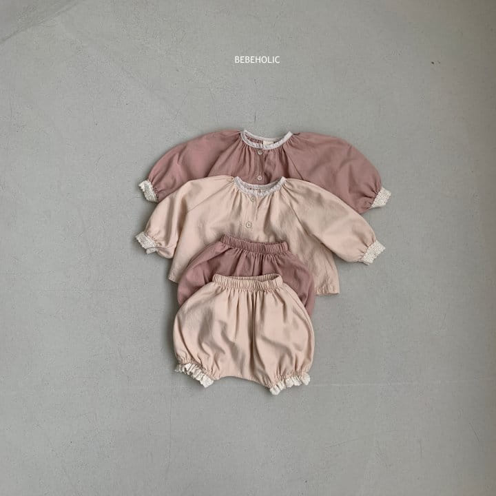 Bebe Holic - Korean Baby Fashion - #babyoninstagram - Mimi Blouse Bottom Set - 6