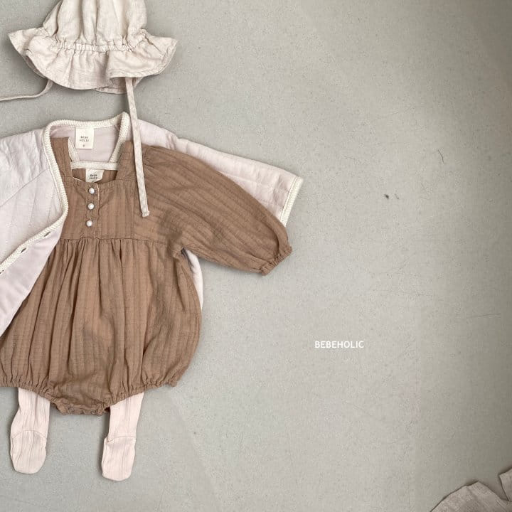 Bebe Holic - Korean Baby Fashion - #babyootd - Pearl Shirring Bodysuit - 2
