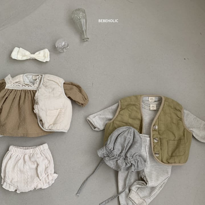 Bebe Holic - Korean Baby Fashion - #babyoutfit - Lace Vest
