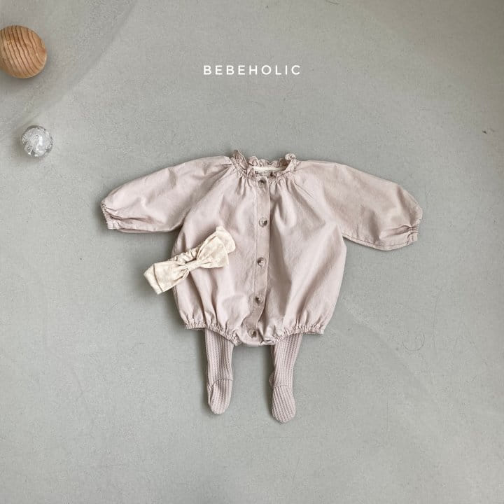 Bebe Holic - Korean Baby Fashion - #babyootd - Neck Shirring Bodysuit - 4