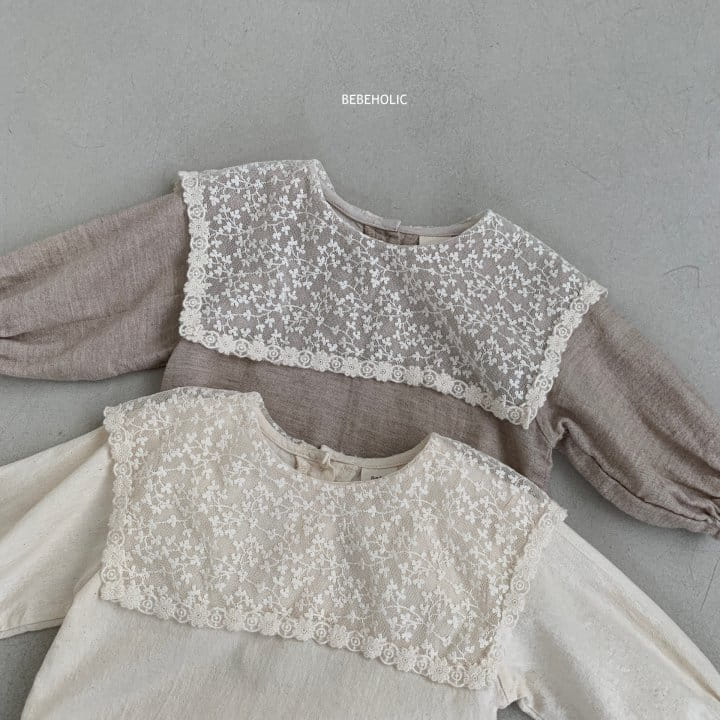 Bebe Holic - Korean Baby Fashion - #babywear - Lace Collar Bodysuit - 7