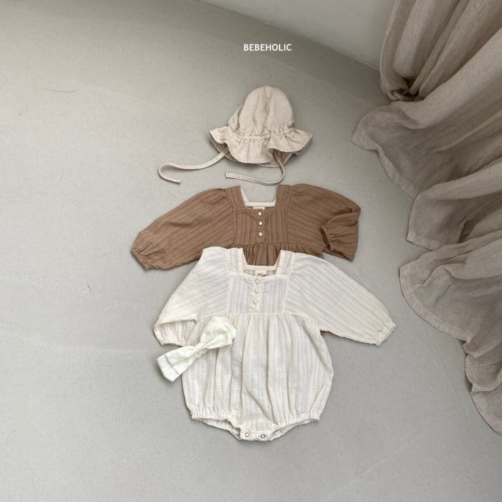 Bebe Holic - Korean Baby Fashion - #onlinebabyboutique - Pearl Shirring Bodysuit - 6
