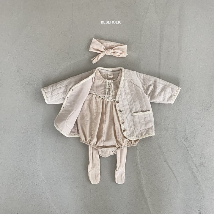 Bebe Holic - Korean Baby Fashion - #onlinebabyshop - Jacquard Cardigan - 2