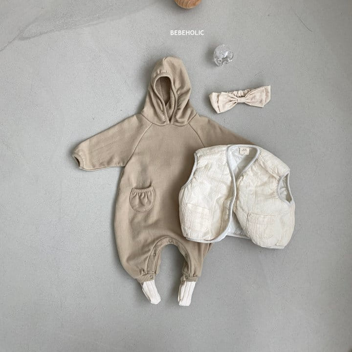 Bebe Holic - Korean Baby Fashion - #onlinebabyshop - Pocket Hoody Bodysuit - 6