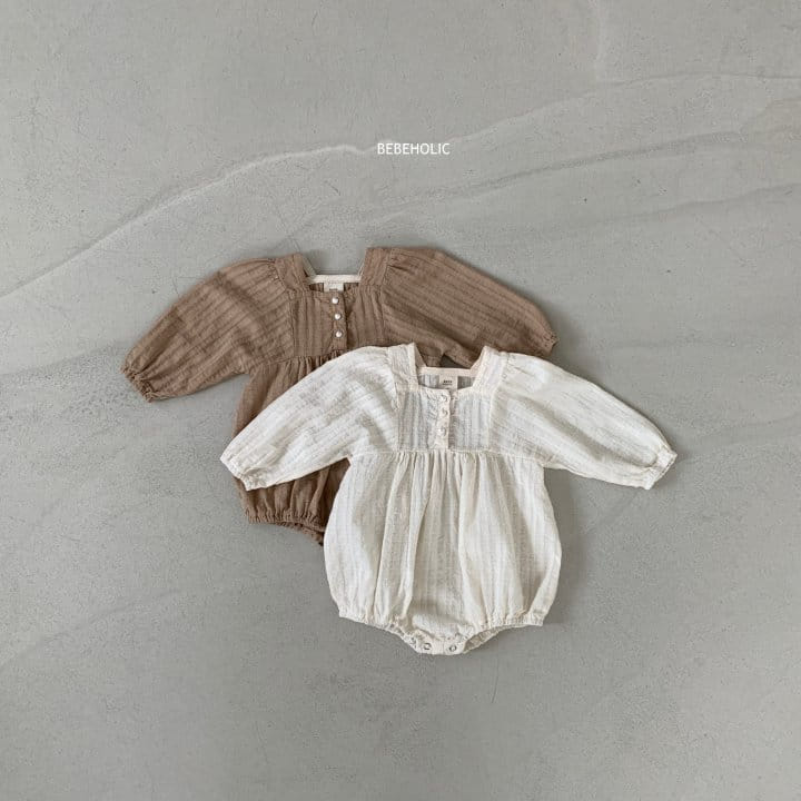 Bebe Holic - Korean Baby Fashion - #onlinebabyshop - Pearl Shirring Bodysuit - 7
