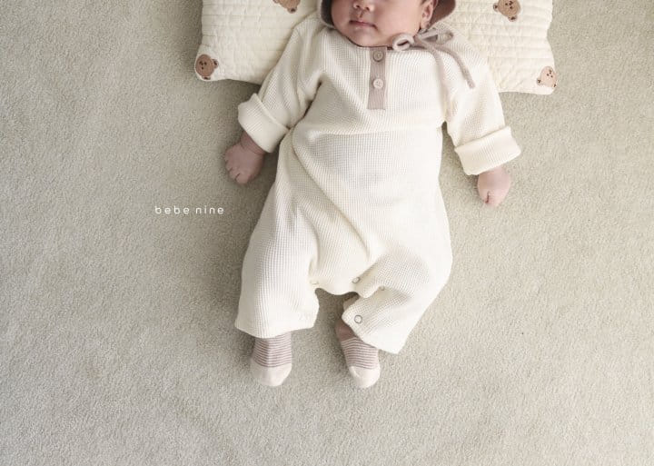 Bebe Nine - Korean Baby Fashion - #babyclothing - Bebe Cheese Waffle Bodysuit - 7