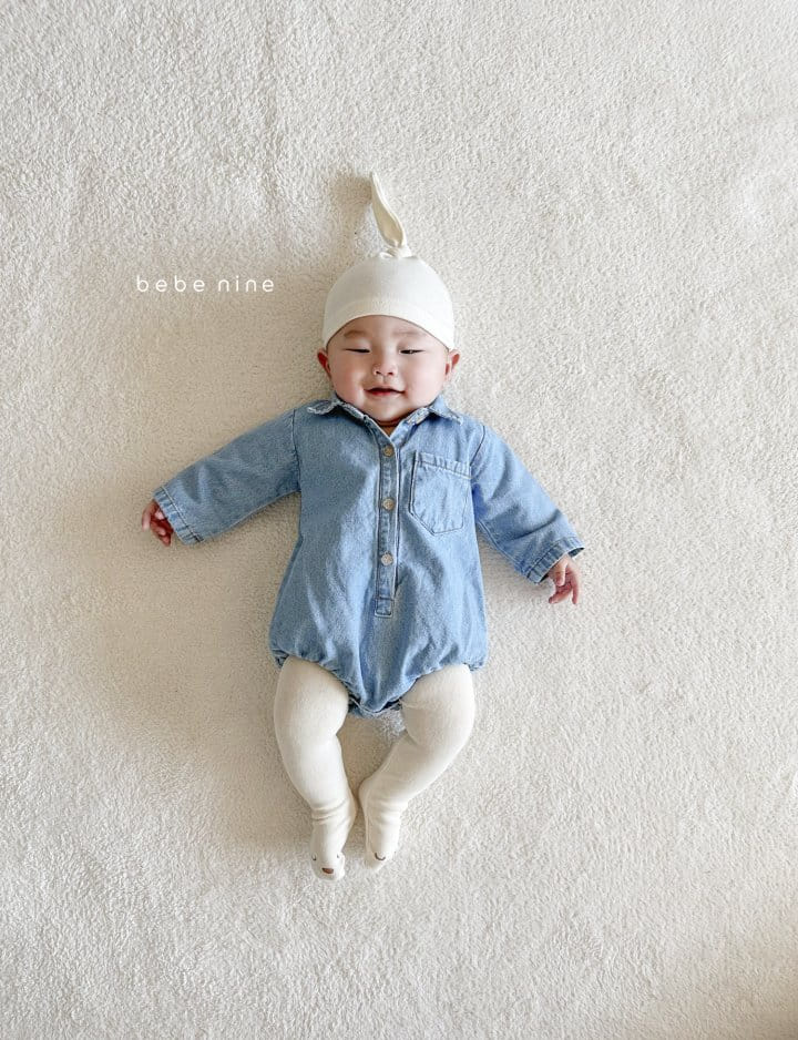 Bebe Nine - Korean Baby Fashion - #babylifestyle - Bebe Denim Bodysuit - 11