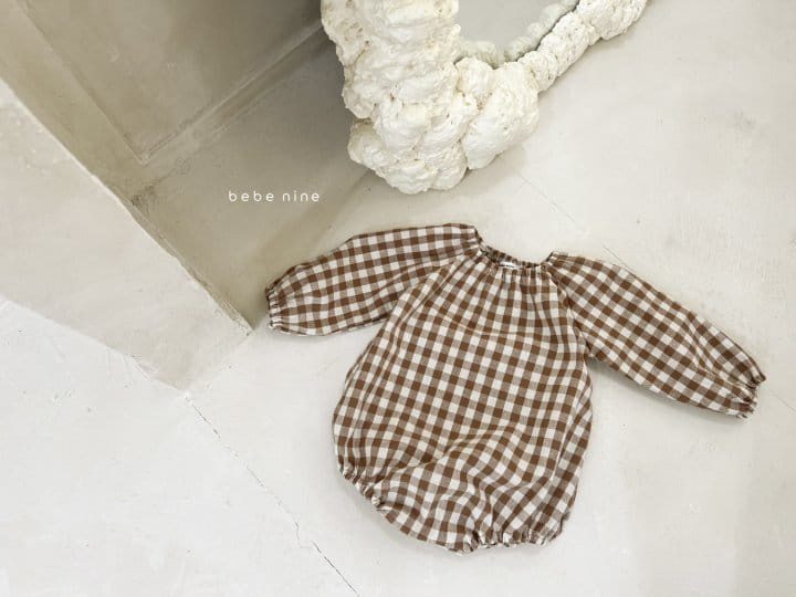 Bebe Nine - Korean Baby Fashion - #babyoutfit - Bebe Check Bodysuit - 2