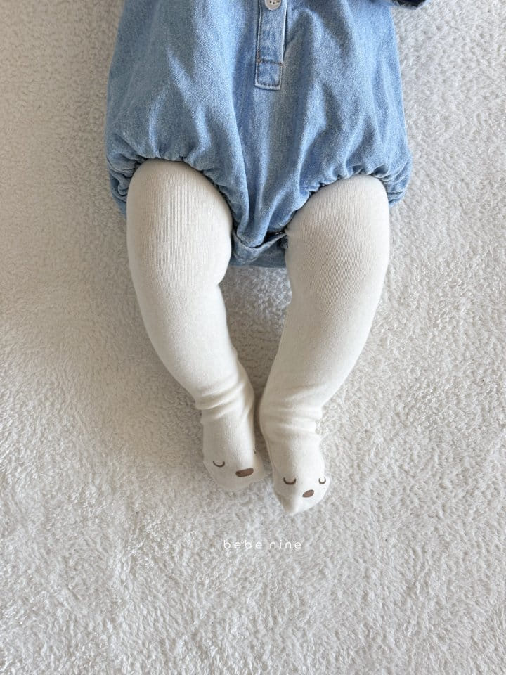 Bebe Nine - Korean Baby Fashion - #onlinebabyshop - Bebe Denim Bodysuit - 3