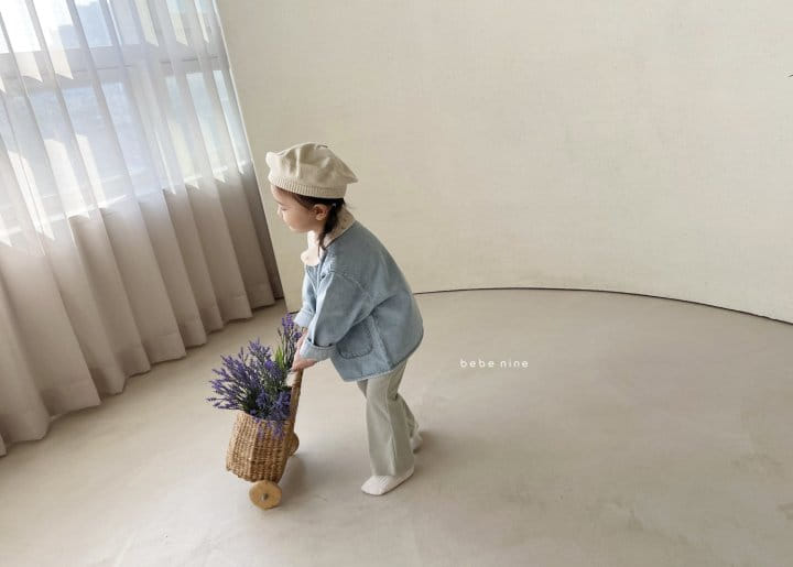 Bebe Nine - Korean Children Fashion - #discoveringself - Circle Denim Jacket - 3