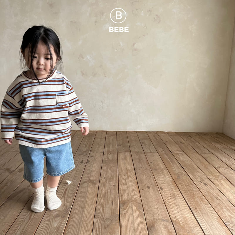 Bella Bambina - Korean Baby Fashion - #onlinebabyboutique - Bebe Stripes Box Tee - 6