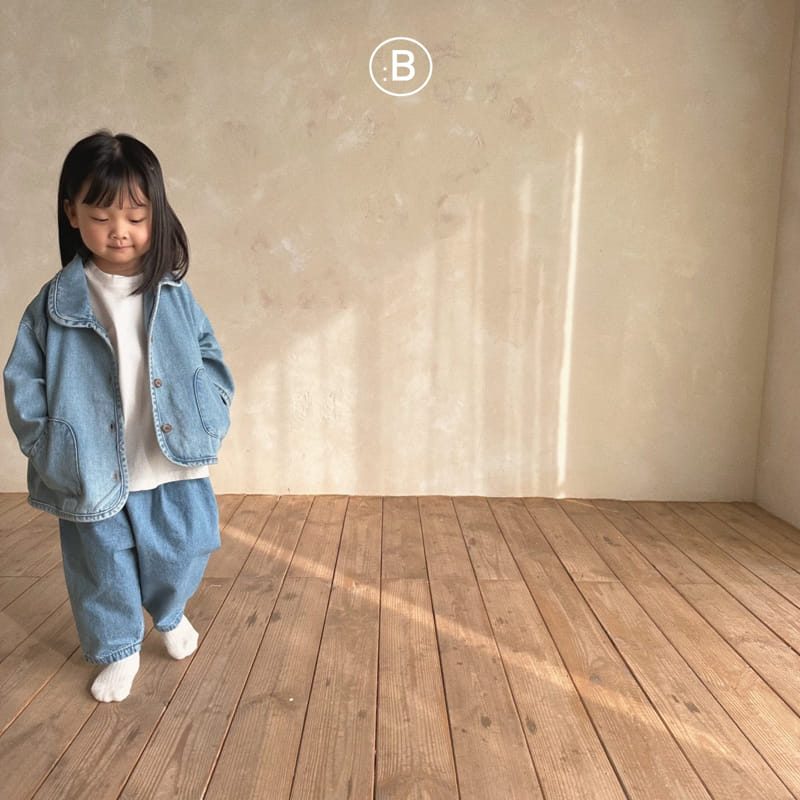 Bella Bambina - Korean Children Fashion - #fashionkids - Circle Denim Jacket - 3