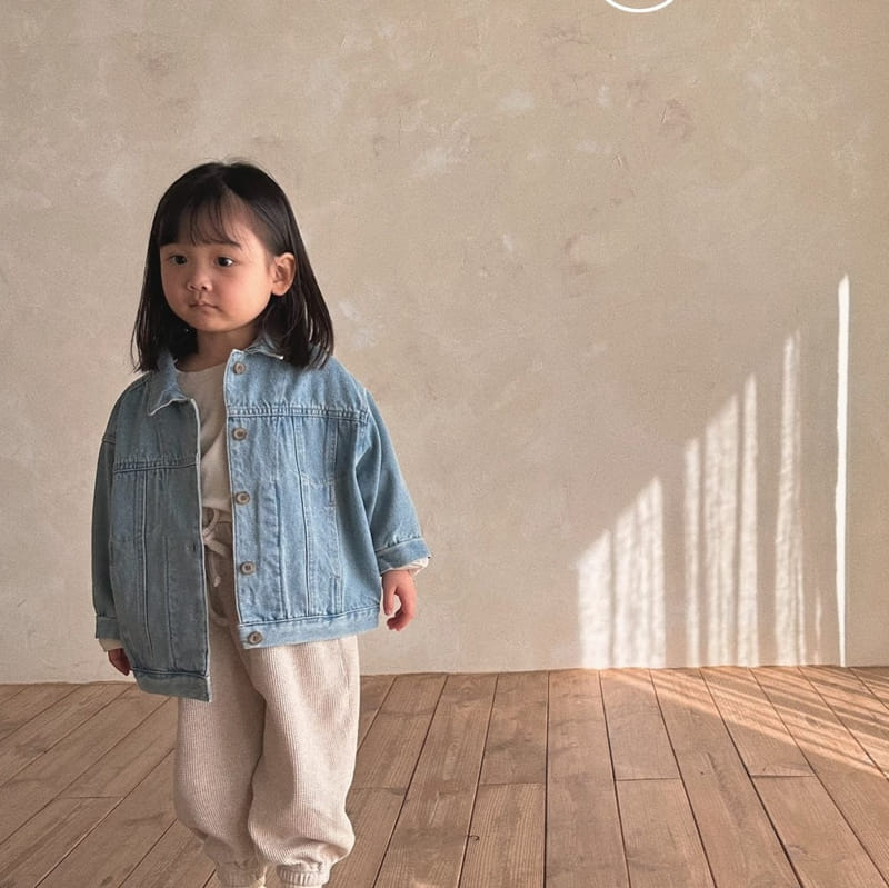 Bella Bambina - Korean Children Fashion - #fashionkids - Pick Denim Jacket - 5
