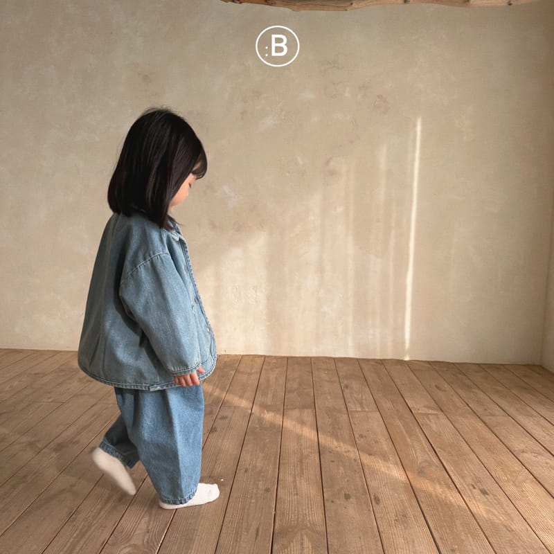 Bella Bambina - Korean Children Fashion - #fashionkids - Circle Denim Jacket - 4
