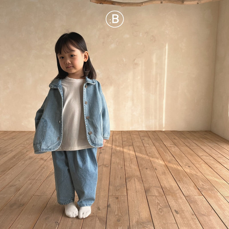 Bella Bambina - Korean Children Fashion - #kidzfashiontrend - Circle Denim Jacket - 6