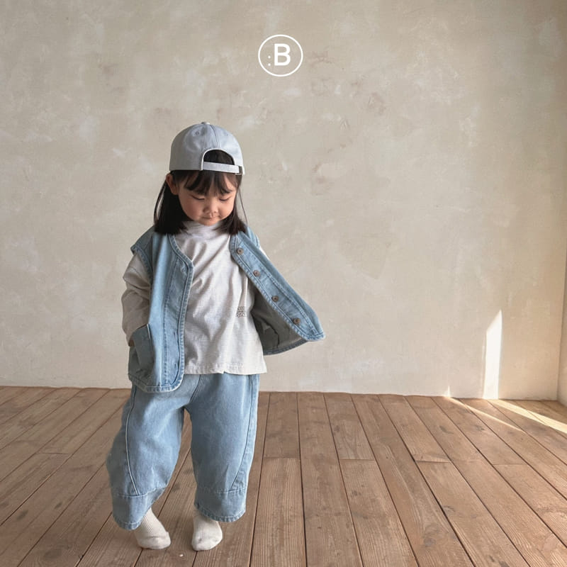 Bella Bambina - Korean Children Fashion - #todddlerfashion - Stripes Big Tee - 2