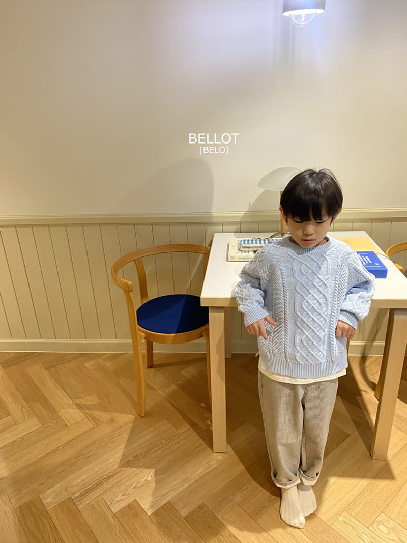 Bellot - Korean Children Fashion - #kidzfashiontrend - Corn Chip Knit Tee - 8